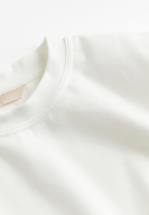H&M - Shoulder-pad t-shirt - white