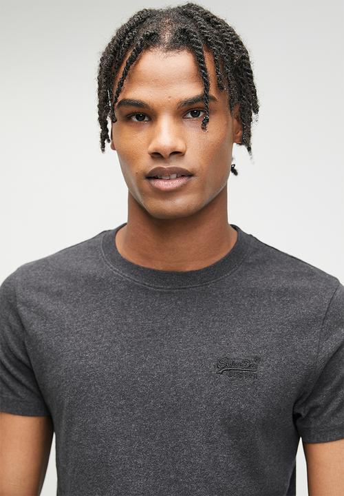 Superdry. - Organic Cotton Essential Logo T-Shirt - Raven Black Marl