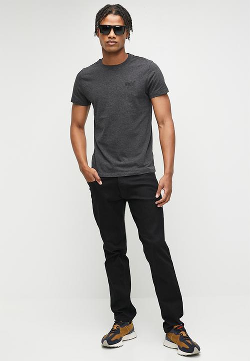 Superdry. - Organic Cotton Essential Logo T-Shirt - Raven Black Marl