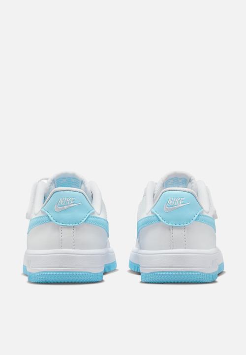 Nike - Nike Force 1 Low Easyon Psv - White/Aquarius Blue-White