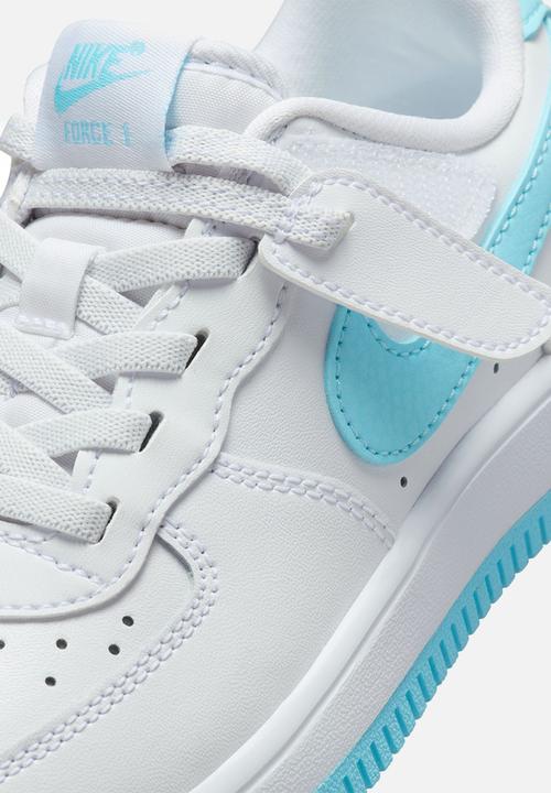 Nike - Nike Force 1 Low Easyon Psv - White/Aquarius Blue-White