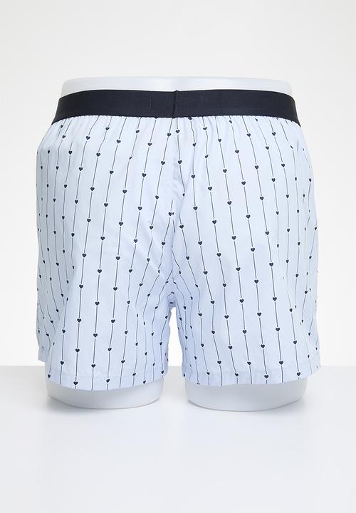 Tommy Hilfiger - Woven Boxer Print - Mini Heart Pinstripe