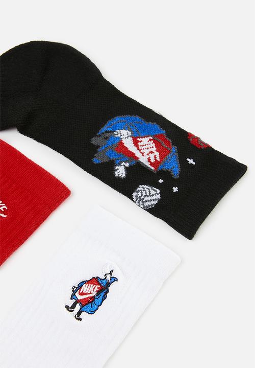 Nike - Nhb3pk crew boys boxy sock - multi
