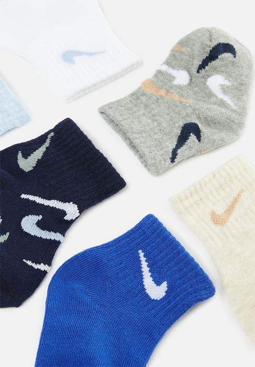 Nike - Nhn swooshfetti 6pk ankle sock - midnight navy