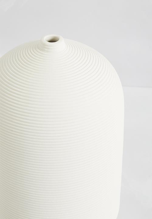 Sixth Floor - Beatrice Ceramic Vase - White