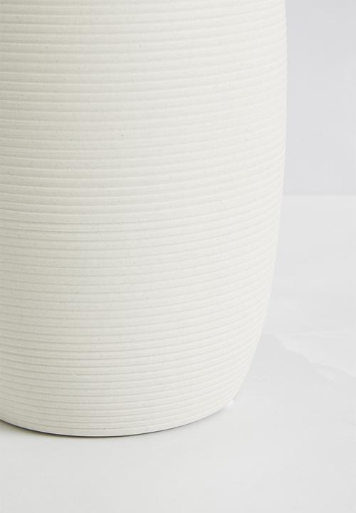 Sixth Floor - Cylinder Ceramic Vase White