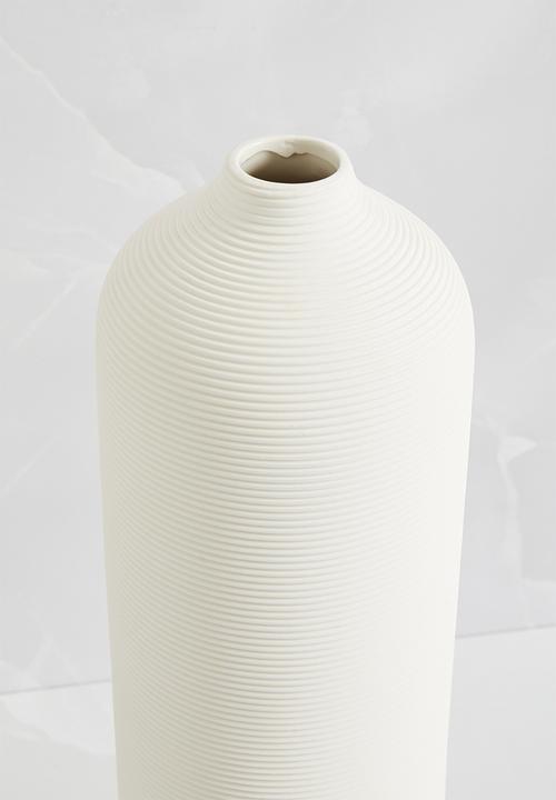 Sixth Floor - Tall Versailles Ceramic Vase - White