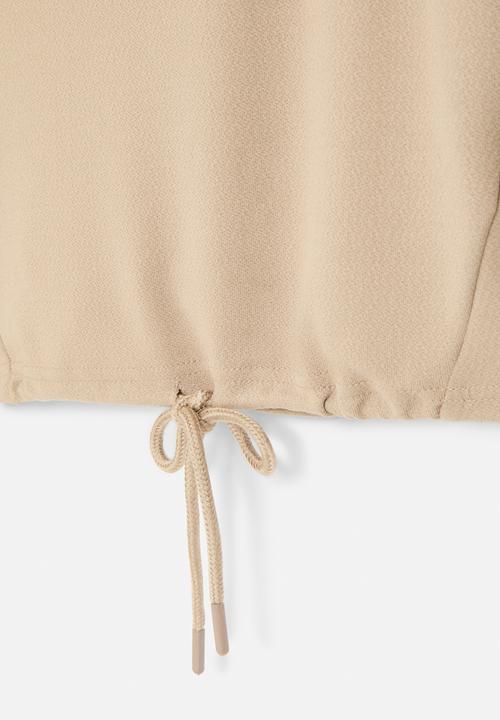 HAILYS - Long sleeve p tp lene top - taupe