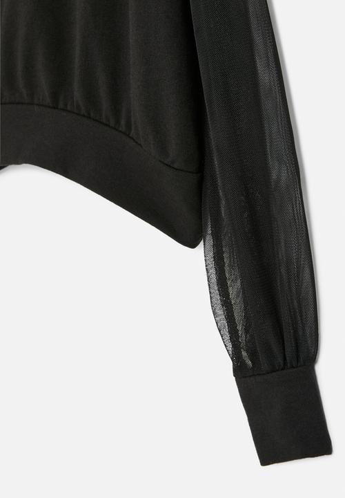 HAILYS - Long sleeve c sw lanny t sweatshirt - black