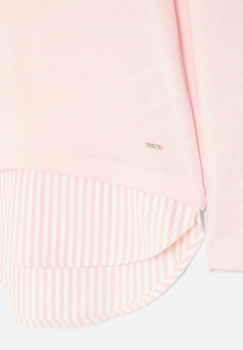 HAILYS - Long sleeve p tp linda top - rose marl
