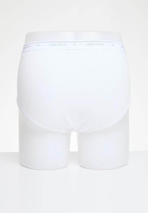 Jockey - 2 PK EYELET Y-FRONT® - Classic White - White, White