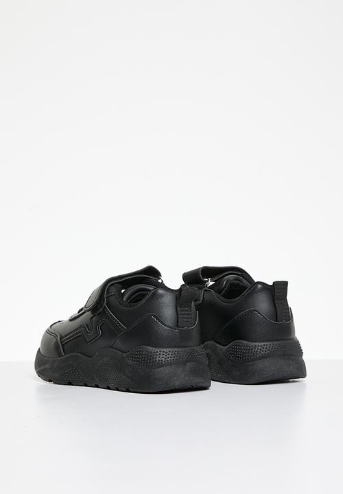 Pop Candy - Lace/velcro strap sneakers - black
