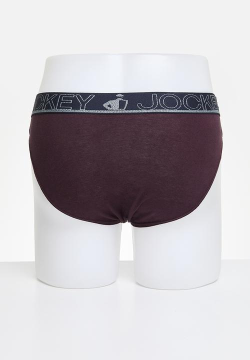 Jockey - 3 Pack Plain Jockey brief - Fresh Coast/Deep Sangria/Ocean Cavern