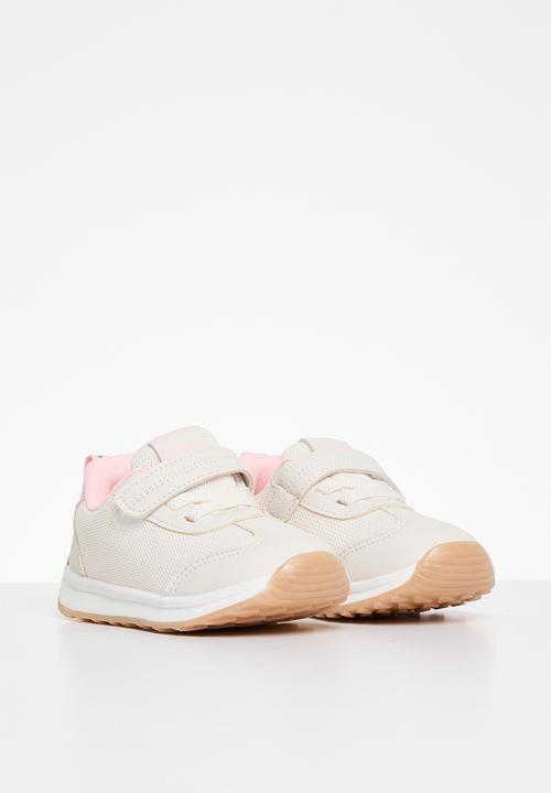 Pop Candy -  Adjustable strap sneakers - pink & off white
