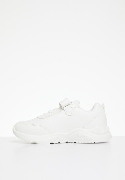 Pop Candy - Lace/velcro strap sneakers - white