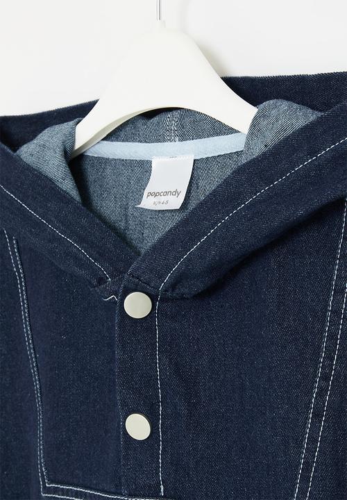 Pop Candy - Hooded denim jacket - blue
