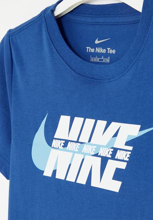 Nike - Nkb split nike block tee - game royal