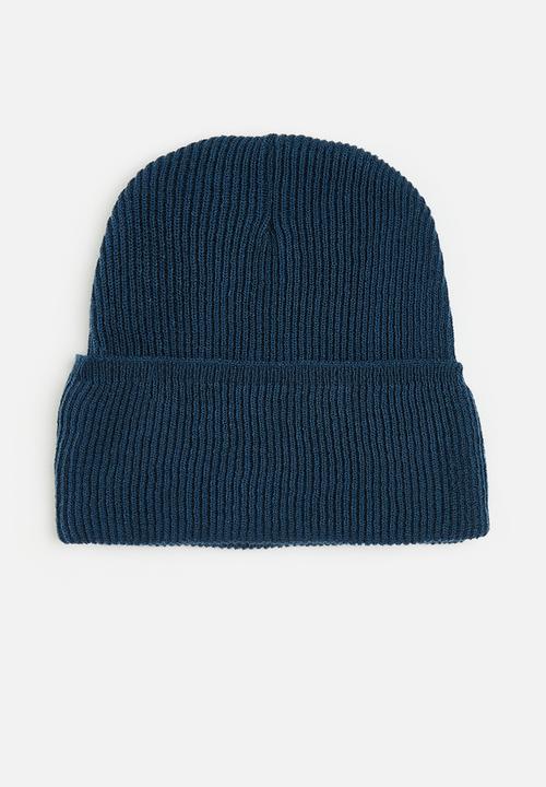 Lark & Crosse - Landon fine knit beanie - blue