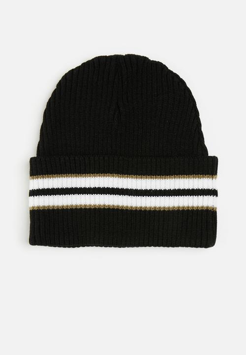 Lark & Crosse - Cooper rib knit beanie - black