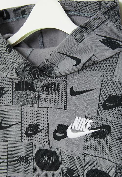 Nike - Nkb b nsw club ssnl aop po - smoke grey