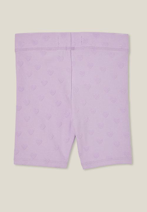 Cotton On - Hailey bike short - lilac drop/hearts