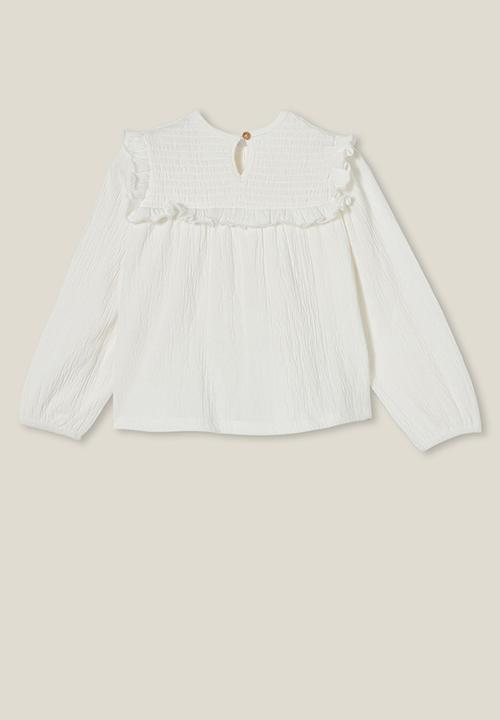 Cotton On - Claire long sleeve top - vanilla
