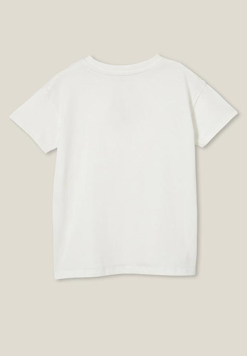 Cotton On - Poppy short sleeve print tee - vanilla/rainbow somewhere