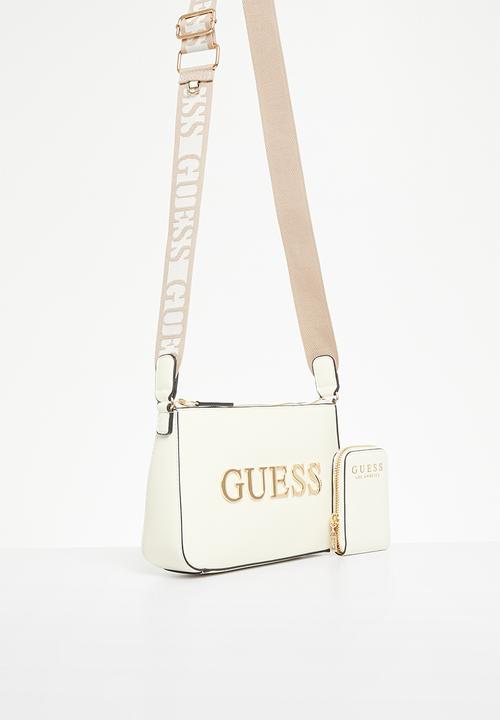 GUESS - Beacon falls mini xbody top zp - cream
