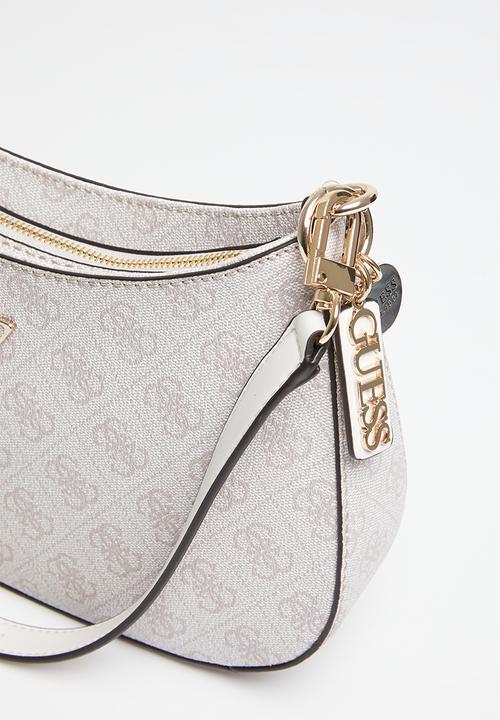 GUESS - Noelle top zip shoulder bag - dove logo