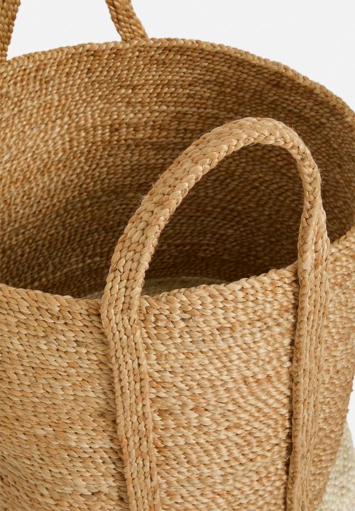 Hertex Fabrics - Trenza laundry basket - bleach