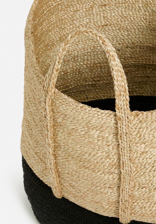 Hertex Fabrics - Trenza laundry basket - ink