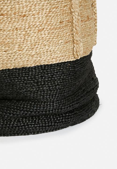 Hertex Fabrics - Trenza laundry basket - ink