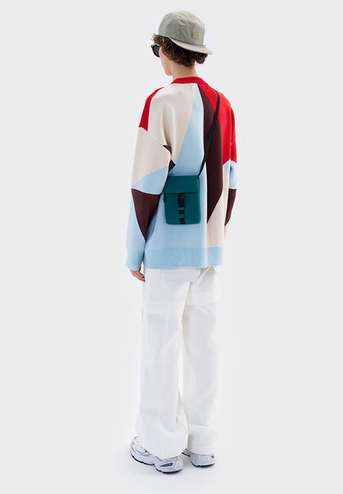 Gaston Luga - Splash crossbody bag - petrol