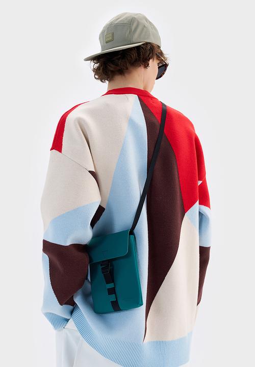 Gaston Luga - Splash crossbody bag - petrol