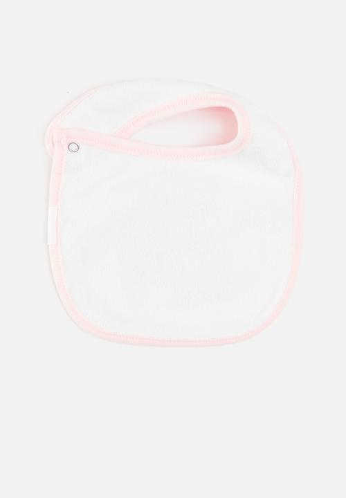Pop Candy - 2 Pack printed bibs set - pink & white