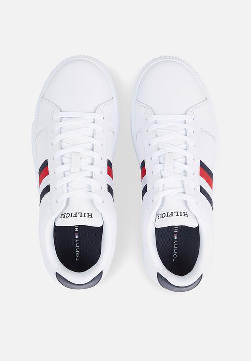 Tommy Hilfiger - Supercup lth stripes ess - white