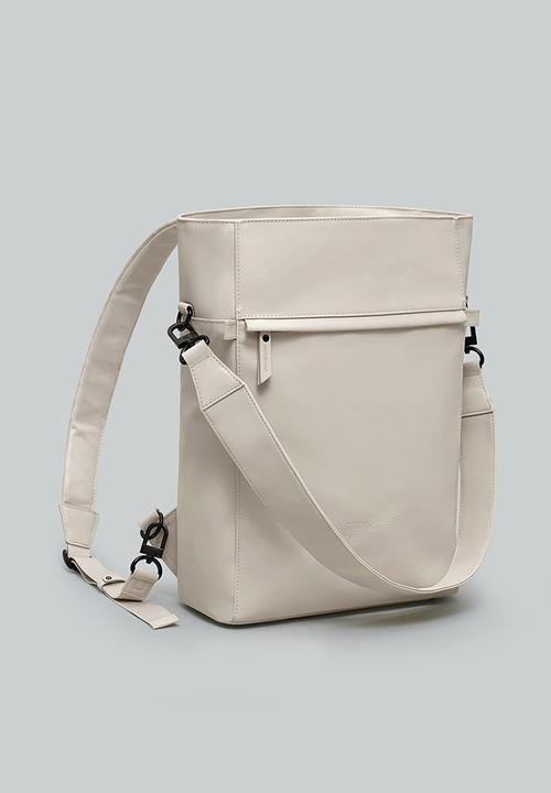 Gaston Luga - Tate 2 in one backpack and shoulder bag - cream