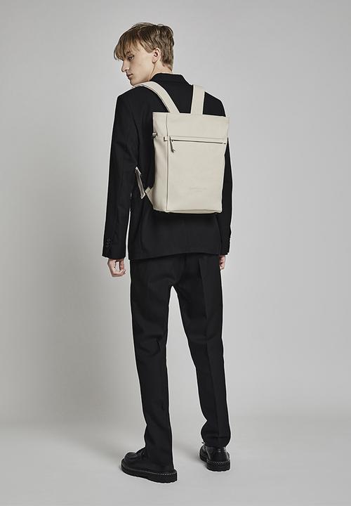 Gaston Luga - Tate 2 in one backpack and shoulder bag - cream