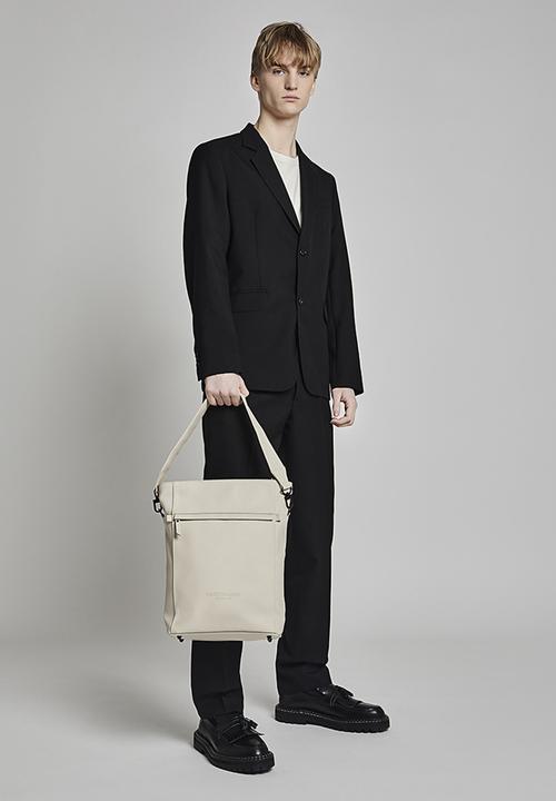 Gaston Luga - Tate 2 in one backpack and shoulder bag - cream
