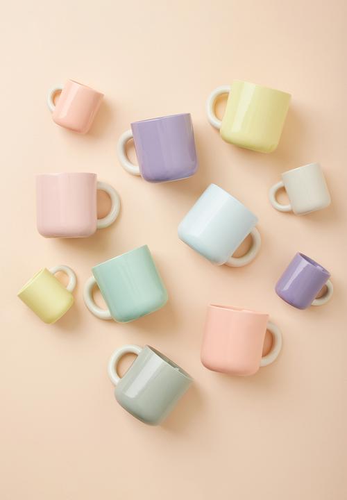 Maxwell & Williams - Mw Sherbet Mini Mug 110ml Set of 6 - Lemon