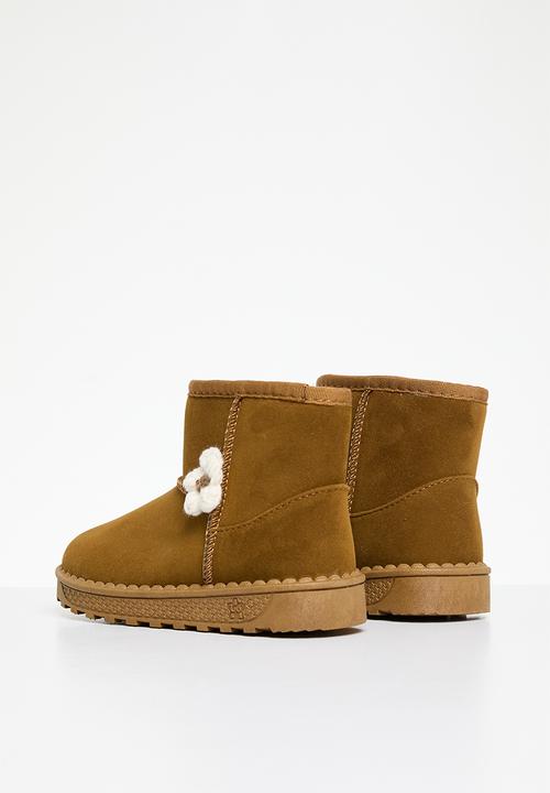 Pop Candy - Slipper boots- brown
