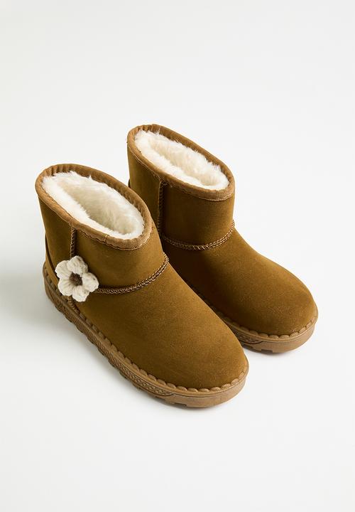 Pop Candy - Slipper boots- brown