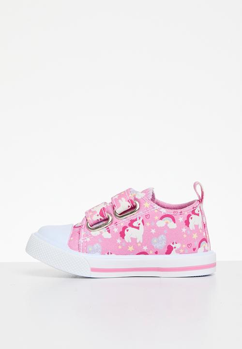 Pop Candy - Unicorn velcro strap sneaker - pink