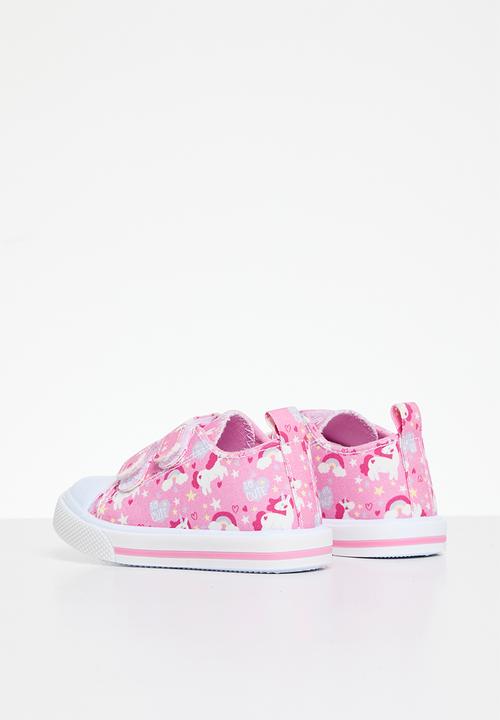 Pop Candy - Unicorn velcro strap sneaker - pink