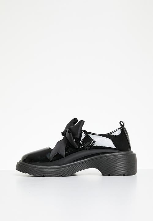 Pop Candy - Bowknot mary janes - black