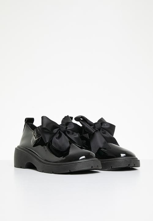 Pop Candy - Bowknot mary janes - black