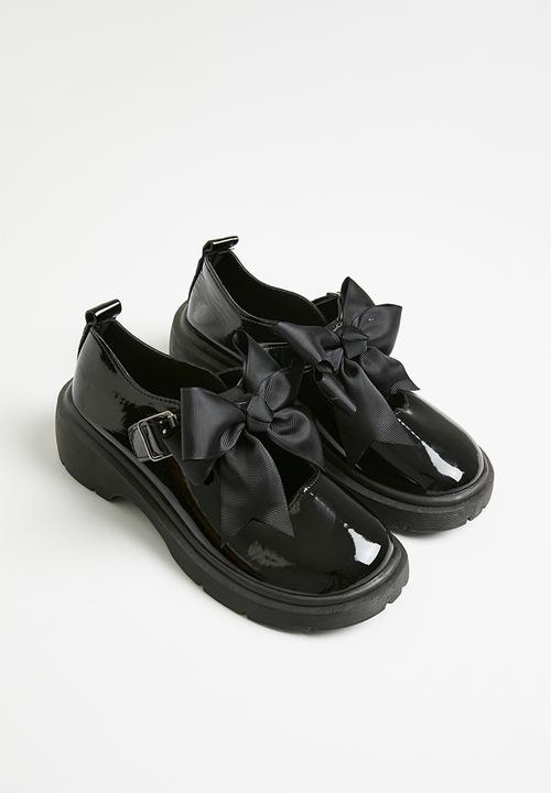 Pop Candy - Bowknot mary janes - black