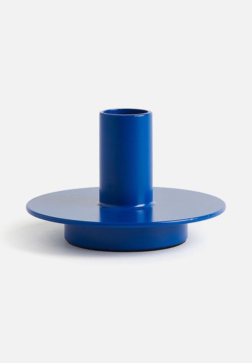 H&M - Metal candlestick - cobalt blue