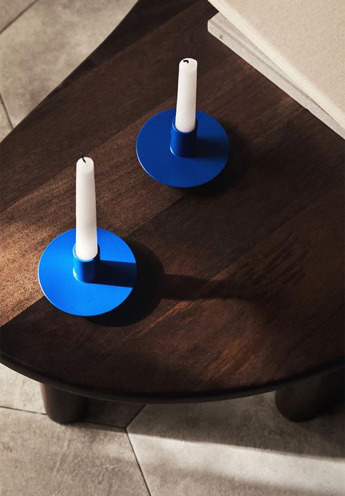 H&M - Metal candlestick - cobalt blue