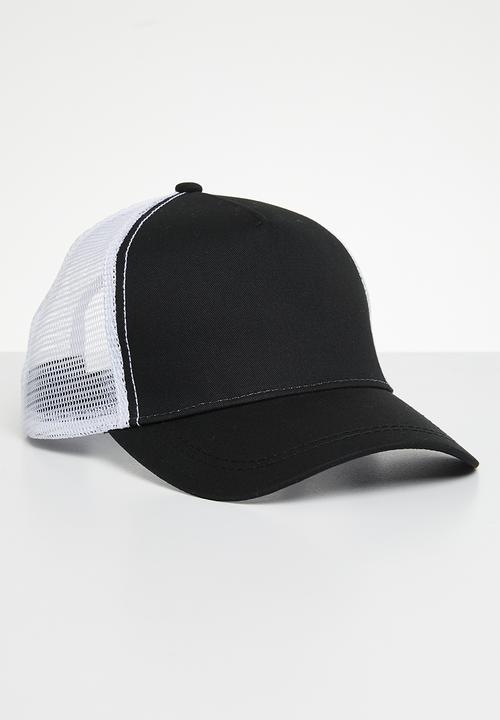 Superbalist - Aaron trucker cap - black/white